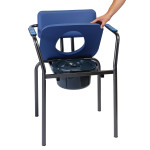 Καρέκλα WC Blue2 Herdegen Even Ocean Κάθισμα ανυψωτικό τουαλέτας με μαλακό κάθισμα και ψηλή πλάτη 